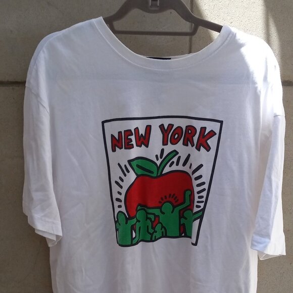 H&M Keith Haring New York Big Apple T-Shirt US L Gotta "I Love New York" - Picture 1 of 14